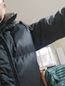 名郎 MELLEN高端品牌鵝絨羽絨服男中長款極寒厚保暖冬季外套連帽防寒服男裝 黑色 XL /180 【140-160斤】 曬單實拍圖