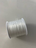 彈力線耐磨皮筋扁形手串手鏈水晶松緊線手工DIY佛珠 水晶串珠線 白色0.6mm60米 1 卷白色 曬單實(shí)拍圖