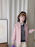 雅鹿2025新款兒童羽絨服短款男童女童寶寶羽絨內膽輕薄款洋氣秋冬童裝 淺紫 140 曬單實(shí)拍圖