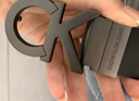 Calvin KleinJeans男士真皮休閑雙面ck金屬字母帶頭牛皮腰帶節日禮物HC551H19 曬單實(shí)拍圖