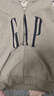 GAP男女裝2025秋季新款logo印花抓絨寬松運動連帽衫衛(wèi)衣786920 灰色 L (175/96A) 亞洲尺碼 曬單實拍圖