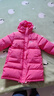 G.duck兒童棉服中長(cháng)款加厚保暖新款冬季女童棉服男童棉衣外套潮 西瓜紅 120 cm_(建議身高110-120cm) 曬單實(shí)拍圖
