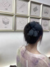 歐陽(yáng)先生黑灰格紋蝴蝶結發(fā)圈韓系高端發(fā)飾頭繩2025新款質(zhì)感布藝腸圈發(fā)繩女 黑灰格紋蝴蝶結發(fā)圈 曬單實(shí)拍圖