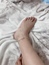 碎銀子款式鈴鐺竹節(jié)腳鏈女高級感輕奢足鏈小眾腳環(huán)七夕情人節(jié)禮物 碎銀子竹節(jié)鈴鐺腳鏈 曬單實拍圖