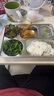 京東京造 餐盤 小學(xué)生飯盒快餐打飯盤子【5格加厚加深】304不銹鋼28*22*4 曬單實拍圖