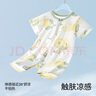 貝肽斯嬰兒衣服夏季寶寶連體衣純棉新生兒薄款哈衣爬服短袖睡衣 曬單實拍圖