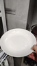 潔雅杰陶瓷盤家用白瓷盤子8英寸中式釉下彩餐盤菜盤湯盤微波爐可用6只裝 曬單實拍圖