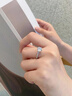 琦君培育鉆石戒指一克拉鉆戒結定求婚紀念日生日走心禮物送女友老婆 曬單實(shí)拍圖