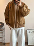 魯雅爾cleanfit美式飛行夾克男秋季潮牌穿搭短款棒球服重磅硬挺工裝外套 棕色常規(guī)款 XL 【建議120-140斤】 曬單實(shí)拍圖