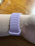 典元適用于蘋(píng)果Ultra手表硅膠表帶apple watch s10 iwatch ultra 3/2/1 S9/8/7/S6/5/4/SE/11磁吸表帶 【升級款】淺紫/粉（小號38/40/41mm） 曬單實(shí)拍圖