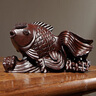 畫(huà)音錦鯉擺件鯉魚(yú)躍龍門(mén)實(shí)木雕刻年年有余木開(kāi)業(yè)禮品工藝品客廳家居裝 黑檀木高30 曬單實(shí)拍圖