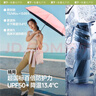 蕉下（beneunder）防紫外線(xiàn)遮陽(yáng)傘五折黑膠膠囊晴雨傘防曬傘BM525藍風(fēng)鈴 曬單實(shí)拍圖