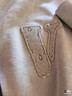VLONE大logo系列貼布字母刺繡連帽開(kāi)衫拉鏈衛衣情侶款VLZH25001米色 M 曬單實(shí)拍圖