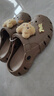 熱風(fēng)洞洞鞋女款2025年夏季新款卡通小熊可愛(ài)包頭拖戶(hù)外兩穿女士涼拖 15深棕 一鞋兩穿 39-40 L(39-40) 曬單實(shí)拍圖