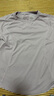 百思絨馬拉松跑步套裝夏季速干訓練服女短袖 藕紫上衣+灰咖紫短褲 M 曬單實拍圖
