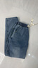 皮爾卡丹（pierre cardin）直筒牛仔褲男秋冬季寬松休閑褲子男闊腿松緊腰長(cháng)褲男 復古藍 XL 曬單實(shí)拍圖