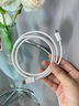 蘋果16充電線適配原裝120W快充數(shù)據(jù)線iPhone16/15Pro/promax/plus手機雙type-c線充電器頭正品套裝 【原充正品】雙C口丨120W編織快充線1米 曬單實拍圖
