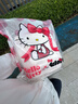 野獸派家居（tbh）四件套三麗鷗Hello Kitty全棉緞紋蝴蝶結印花床品套件 全棉緞紋蝴蝶結印花床品 奶油粉 1.8床 床笠款 （被套220*240cm） 曬單實(shí)拍圖