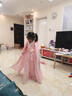 玉極虞女童古裝漢服中國風(fēng)兒童超仙唐裝春秋古風(fēng)連衣裙小女孩襦裙夏季 主圖款 130 曬單實(shí)拍圖