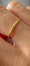 不掉色戒指女輕奢高級感18K小眾設計2025新款爆款素圈指環(huán) 極細戒指-7號（適合95-115斤） 曬單實(shí)拍圖