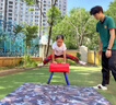 奧匹兒童可調節跳馬幼兒園鞍馬拆卸大小山羊跳訓練器材彈簧助跳板 小號-跳馬 紅色 AP-1610 曬單實(shí)拍圖