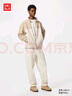 優(yōu)衣庫男裝女裝燈芯絨舒適九分褲/長(cháng)褲休閑褲25新款479137 01 乳白色 M 曬單實(shí)拍圖