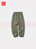 優(yōu)衣庫童裝男童女童工裝束腳褲長(cháng)褲休閑戶(hù)外防蚊輕薄褲子476760 56 橄欖色 160 曬單實(shí)拍圖