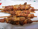 澇河橋國(guó)產(chǎn)供港寧夏灘羊腌制羊肉串600g/袋約20串原切腿肉燒烤食材 曬單實(shí)拍圖
