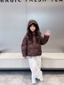 波司登25新款羽絨服女童短款90絨5A抗菌絨連帽泡芙保暖外套T250243102Q 【店長(cháng)推薦】布朗咖7A11 130 /64 約 115-130cm 26kg 曬單實(shí)拍圖