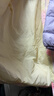 Classic Teddy兒童羽絨服女童外套冬季款中大童保暖加厚中長(cháng)款開(kāi)衫上衣 TD漸變花朵米白 130 101g 曬單實(shí)拍圖