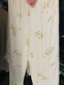 貓人（MiiOW）睡女士全棉春秋薄款長(cháng)袖蕾絲花邊甜美家居服套月子服2025 1909 L100-120斤 曬單實(shí)拍圖