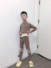 艾卡諾 I.KARNOW男童發(fā)熱秋衣秋褲兒童中大童加絨加厚蠶絲德絨套裝男寶寶保暖內衣 8160咖拼奶茶【德絨發(fā)熱·蠶絲養膚】 150 曬單實(shí)拍圖