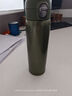 京東京造 保溫杯教師節禮物 【一鍵彈蓋】 su7同色 480ml 【橄欖綠】 曬單實(shí)拍圖