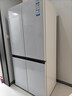海爾（Haier）冰箱540L十字門(mén)白色超薄零嵌入式一級雙變頻阻氧干濕分儲EPP超凈全溫區變家用BCD-540WGHTD45W9U1 曬單實(shí)拍圖