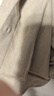 優(yōu)衣庫女裝法蘭絨箱型襯衫/長袖襯衣480832 31 米色 XL /165/92A 曬單實拍圖