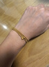 六福珠寶福滿(mǎn)傳家足金珠事順遂手串項鏈三圈串珠金手鏈 計價(jià) F48TBGN0019 8.18克(含工費941元) 曬單實(shí)拍圖