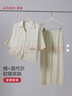 愛慕逸家春夏短袖八分褲套裝睡衣家居服簡約舒適 曬單實拍圖