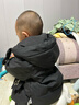 G.duck小黃鴨兒童羽絨服男童輕薄外套冬季新款寶寶衣服嬰幼兒白鴨絨上衣 YQ3128款 黑色 90 尺碼1~2歲【 80-90cm】cm 曬單實(shí)拍圖