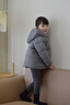 森馬兒童羽絨服三防連帽外套時尚百搭印花冬裝男童女童上衣輕松羽絨 品灰20209 105 曬單實拍圖