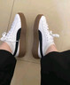 彪馬（PUMA）【厚底鞋】增高黑白松糕鞋女復古休閑板鞋PLATFORM394369 白-黑色-01 36 曬單實(shí)拍圖
