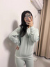 莫代爾少女保暖內衣套裝秋冬季加絨加厚女童初高中學(xué)生校服內搭秋衣秋褲 清新綠 2XL 120-140斤 曬單實(shí)拍圖
