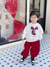 G.DUCKKIDS小黃鴨童裝女童春秋套裝2025洋氣新款小女孩衣服兒童衛(wèi)衣兩件套 黃色 90 cm 曬單實(shí)拍圖