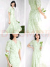 對(duì)白【小野聯(lián)名】超好看碎花連衣裙女夏季2025新款法式V領(lǐng)茶歇裙 白玫瑰印花 S 曬單實(shí)拍圖