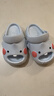 SEVEN ONLY OLINE口水鯊兒童拖鞋男童女孩夏季新款居家用軟底嬰幼兒寶寶涼拖鞋 BABY藍 17 0 內長(cháng)17cm  腳長(cháng)約16.5穿 曬單實(shí)拍圖