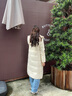 波司登（BOSIDENG）25年新款羽絨服女款過(guò)膝長(cháng)款90絨顯瘦連帽保暖冬季外套B250245526 暖絨米7C28 S 160/84A 體重約100-110斤 曬單實(shí)拍圖