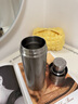 宜樂(lè )舒【日本品牌】一鍵開(kāi)蓋保溫杯男款大容量陶瓷內膽泡茶杯車(chē)載水杯 紳士黑【陶瓷內膽+禮盒裝】 500ml 曬單實(shí)拍圖