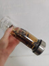瓷德堂雙層玻璃杯2025新款茶水分離泡茶杯辦公專(zhuān)用男士款耐熱水杯微保溫 鋼本色 450ml 曬單實(shí)拍圖