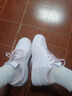 李寧正品板鞋女生26年新款平軟底減震鞋子女戶(hù)外運動(dòng)低幫增高舒適輕便 標準白/柔沙粉 37 (230mm) 曬單實(shí)拍圖