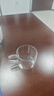 玻璃彩色把手杯品茗杯花茶套裝茶杯防爆耐熱小把杯100ml 4只裝（透明把） 曬單實(shí)拍圖