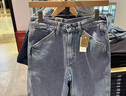 Levi's李維斯工裝25春夏新款巴恩風(fēng)男士568休閑寬松直筒牛仔短褲 淺藍色 32 曬單實(shí)拍圖